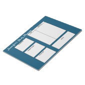 einfache, benutzerdefinierte Planerziele Notizblock (angewinkelt)