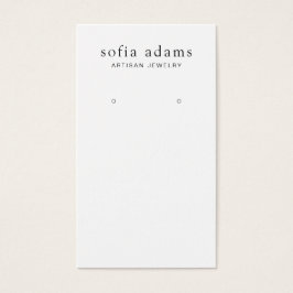 Einfache, benutzerdefinierte Schwarz-Weiß-Ohrring-