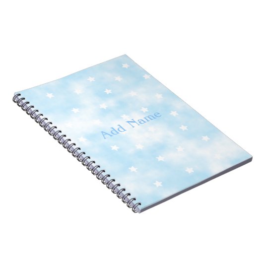Einfache benutzerdefinierte Sterne Himmelfarbe Notizblock (Rechte Seite)