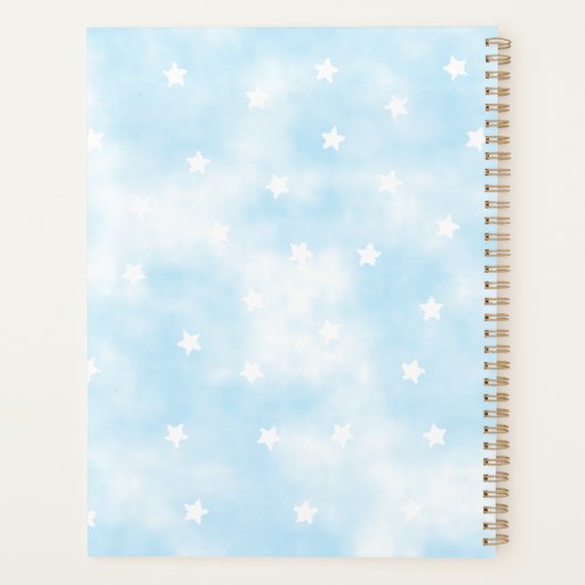 Einfache benutzerdefinierte Sterne Himmelfarbe Planer (Rückseite)