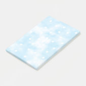 Einfache benutzerdefinierte Sterne Himmelfarbe Post-it Klebezettel (angewinkelt)