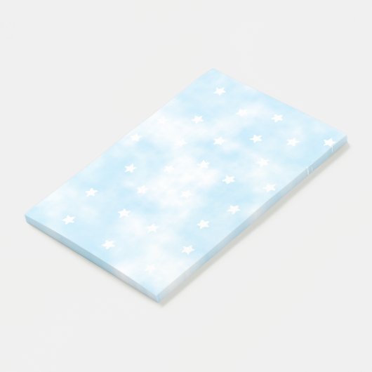 Einfache benutzerdefinierte Sterne Himmelfarbe Post-it Klebezettel (angewinkelt)