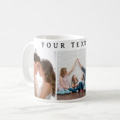 Einfache benutzerdefinierte Valentinstag-Kaffeetas Kaffeetasse (Vorderseite Links)
