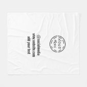 einfache, benutzerdefinierte Wasserfarben-Add-Webs Fleecedecke (Vorderseite (Horizontal))