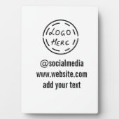 einfache, benutzerdefinierte Wasserfarben-Add-Webs Fotoplatte (Vorderseite)