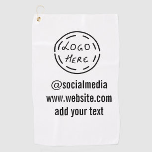 einfache, benutzerdefinierte Wasserfarben-Add-Webs Golfhandtuch