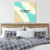 einfache, benutzerdefinierte Wasserfarben-Add-Webs Leinwanddruck (Insitu (Schlafzimmer))