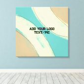 einfache, benutzerdefinierte Wasserfarben-Add-Webs Leinwanddruck (Insitu (Holzboden))