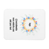 einfache, benutzerdefinierte Wasserfarben-Add-Webs Magnet (Horizontal)