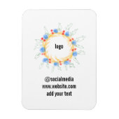 einfache, benutzerdefinierte Wasserfarben-Add-Webs Magnet (Vertikal)