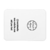 einfache, benutzerdefinierte Wasserfarben-Add-Webs Magnet (Horizontal)