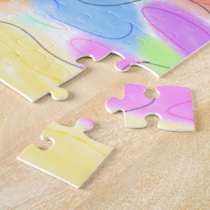 einfache, benutzerdefinierte Wasserfarben-Add-Webs Puzzle