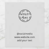 einfache, benutzerdefinierte Wasserfarben-Add-Webs Weinetikett (Einzelnes Label)