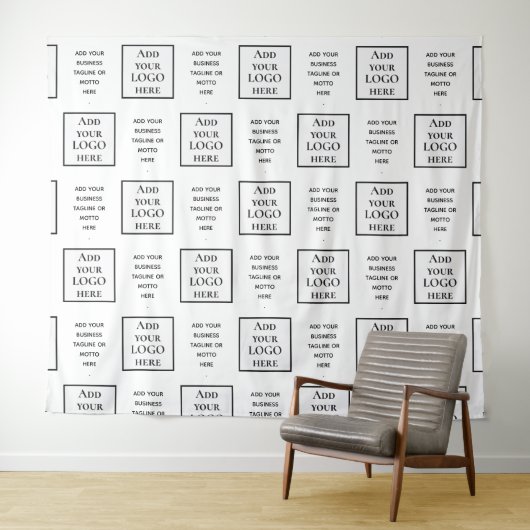 Einfache, benutzerfreundliche TAGLINE-LOGO Wandteppich (Beispiel (Horizontal))