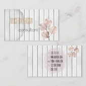 Einfache Beraterin für Holzblumen Visitenkarte (Vorne/Hinten)