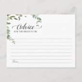 Einfache Beratung der Gäste zur Begrüßungskarte Begleitkarte (Vorderseite)