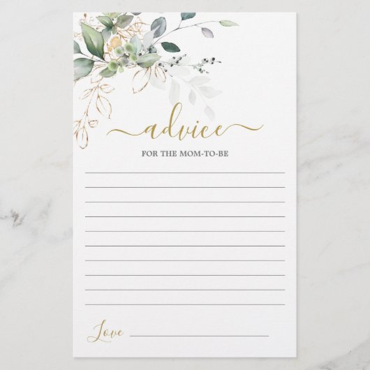 Einfache Beratung für die Mama als Karte (Vorderseite)