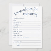 Einfache Beratung zu spät | Dusty Blue Keepake Car Einladung (Vorderseite)