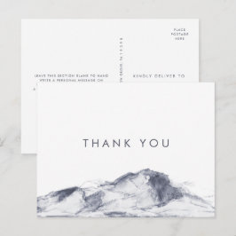 Einfache Berge Vielen Dank Postkarte