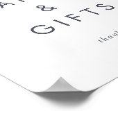 Einfache Bergkarten und Geschenke Zeichen Poster (Ecke)