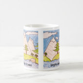 Einfache Bergszene Kaffeetasse (Mittel)