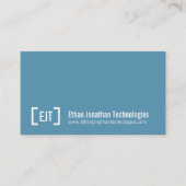 Einfache beruflich-blaue Visitenkarten Visitenkarte (Vorderseite)