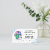 Einfache Beruflich-Haus-Reinigungskarte Visitenkarte (Stehend Vorderseite)