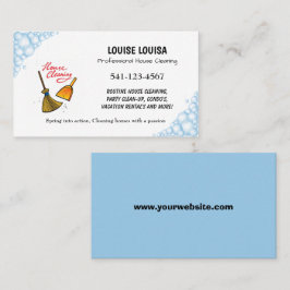 Einfache Beruflich-Haus-Reinigungskarte Visitenkarte