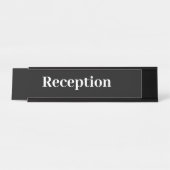 Einfache Beruflich Office-Empfang Schreibtischnamensplakette (Vorderseite )