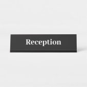 Einfache Beruflich Office-Empfang Schreibtischnamensplakette (Vorderseite )