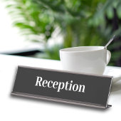 Einfache Beruflich Office-Empfang Schreibtischnamensplakette