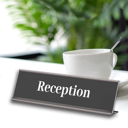 Einfache Beruflich Office-Empfang Schreibtischnamensplakette