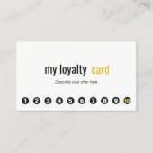 Einfache Berufliche 10-polige Kundenkarte Treuekarte (Vorderseite)