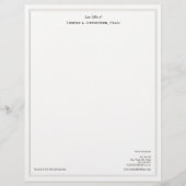 Einfache Berufliche Anwältin Briefkopf (Vorderseite)