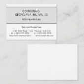 Einfache Berufliche Anwaltskarte Visitenkarte (Vorne/Hinten)