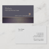 Einfache Berufliche Beraterin Visitenkarte (Vorne/Hinten)