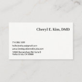 Einfache Berufliche Blue Green-Logo-Minimal Visitenkarte (Rückseite)