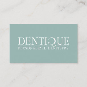 Einfache Berufliche Blue Green-Logo-Minimal Visitenkarte