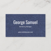 Einfache Berufliche Elegant-Stellenbezeichnung ein Visitenkarte (Vorderseite)