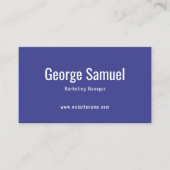 Einfache Berufliche Elegant-Stellenbezeichnung ein Visitenkarte (Vorderseite)