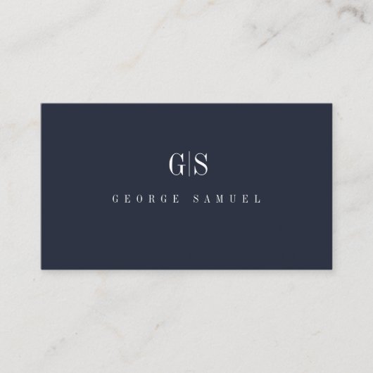 Einfache Berufliche Elegant-Stellenbezeichnung ein Visitenkarte (Vorderseite)