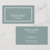 Einfache Berufliche Elegante Moderne Eleganz Visitenkarte (Vorne/Hinten)