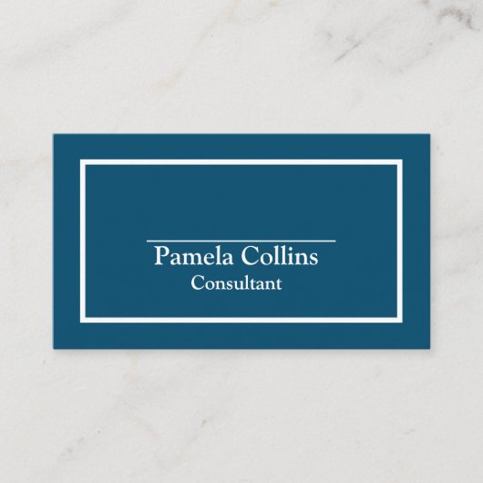 Einfache Berufliche Elegante Moderne Eleganz Visitenkarte (Vorderseite)