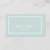 Einfache Berufliche Elegante Moderne Eleganz Visitenkarte (Vorderseite)