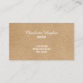 Einfache Berufliche Erinnerung Terminkarte (Rückseite)