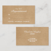 Einfache Berufliche Erinnerung Terminkarte (Vorne/Hinten)