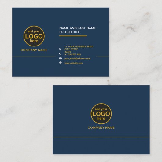 Einfache Berufliche Farbkombination Visitenkarte (Vorne/Hinten)