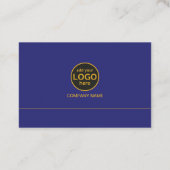 Einfache Berufliche Farbkombination Visitenkarte (Rückseite)