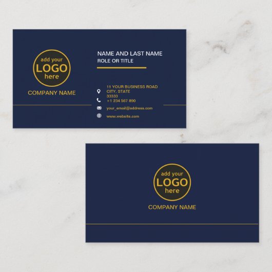 Einfache Berufliche Farbkombination Visitenkarte (Vorne/Hinten)