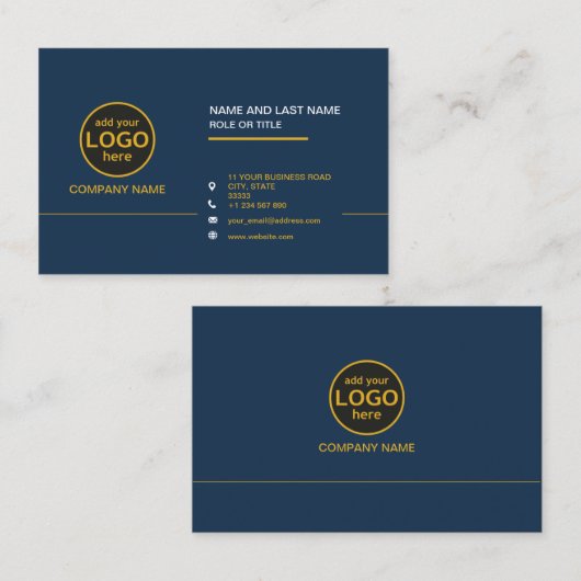 Einfache Berufliche Farbkombination Visitenkarte (Vorne/Hinten)